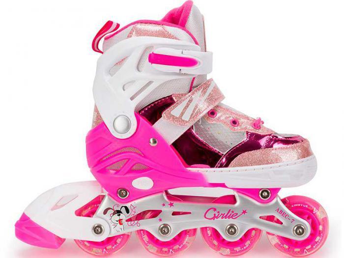 Роликовые коньки Sxride YXSKB05 р.31-34 розовые детские ролики раздвижные спортивные для девочек - фото 1 - id-p215917779
