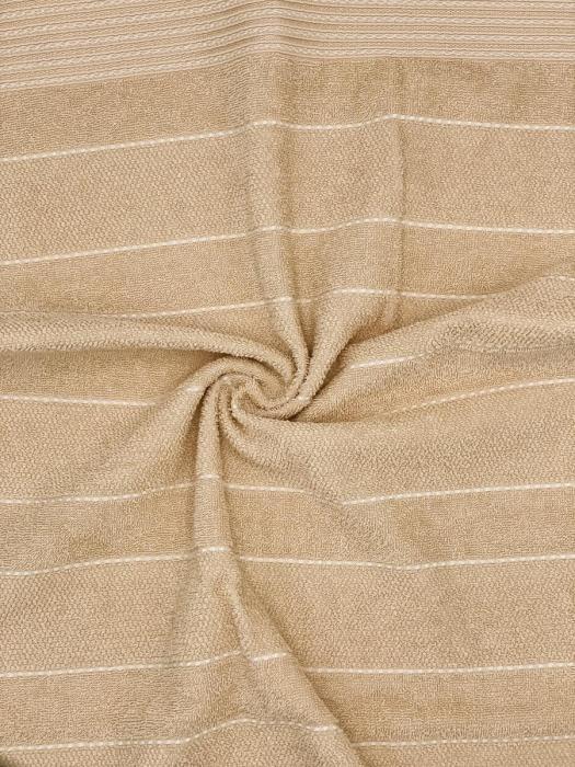 Набор полотенец для ванной махровые банные коричневый бежевый подарочный комплект в баню 4 штуки - фото 8 - id-p215915631