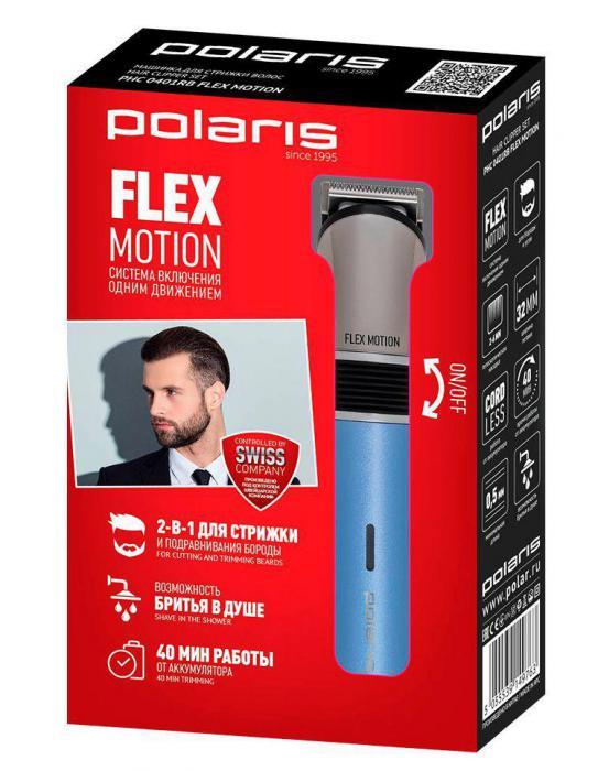 Триммер для бритья мужчин POLARIS PHC-0401RB FlexMotion мужской - фото 2 - id-p215922068