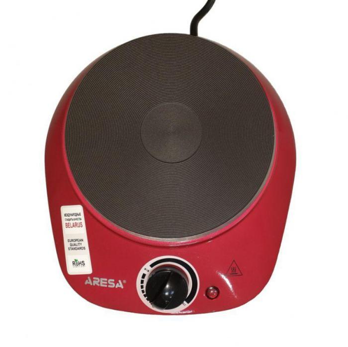 Настольная электроплитка ARESA AR-4701 электрическая плитка одноконфорочная плита бытовая 1 конфорка красная - фото 1 - id-p215917878