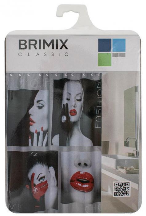 Штора для душа BRIMIX 02-01 душевая шторка в ванную комнату фотопечать ГЛАМУР - фото 4 - id-p215917891
