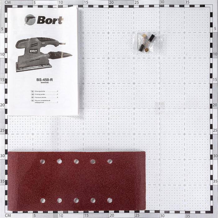Виброшлифмашина Bort BS-450-R Электрическая шлифовальная машинка - фото 7 - id-p215919999