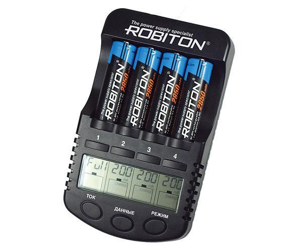 Зарядное устройство для аккумуляторных батареек Robiton ProCharger1000 аккумуляторов AA/HR06 и AAA/HR03 - фото 1 - id-p215922101