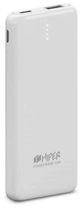 Повербанк HIPER PSL5000 WHITE Мобильный аккумулятор 5000mAh 2.1A 2xUSB белый - фото 1 - id-p215915728