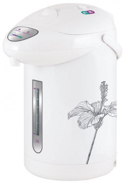 Термопот HOMESTAR HS-5001 (000700) серые цветы чайник-термос электрический - фото 2 - id-p215924323