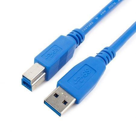 Кабель USB 3.0 Pro Gembird CCP-USB3-AMBM-10, AM/BM, 3м, экран, синий, пакет /Cablexpert/ - фото 1 - id-p215941820