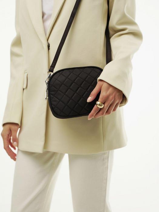 Сумка женская через плечо маленькая черная сумочка кросс боди Adaggio - фото 4 - id-p215915815