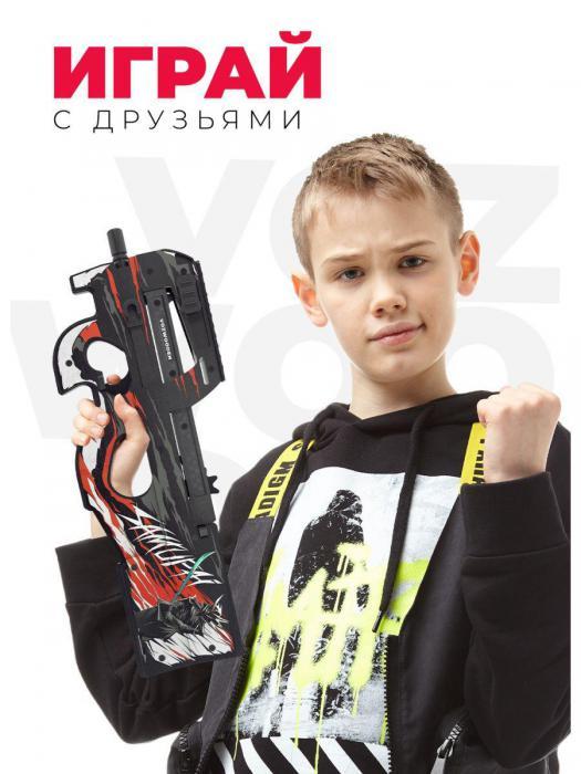 Автомат детский игрушечный пистолет P90 Самурай деревянный резинкострел Оружие из standoff 2 CS go дерева - фото 9 - id-p215913214