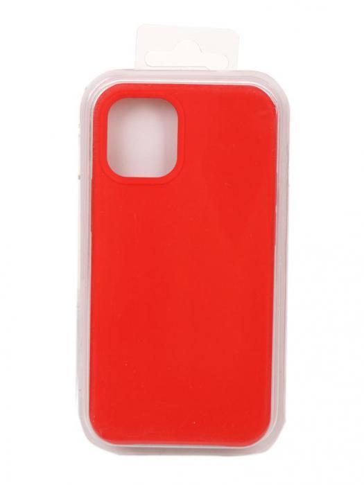 Чехол для телефона APPLE iPhone 12 силиконовый красный бампер 18007 Айфон - фото 1 - id-p215922231