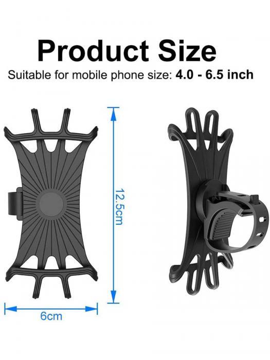 Держатель для телефона на велосипед мотоцикл скутер детскую коляску руль самокат универсальный крепеж - фото 6 - id-p215913367