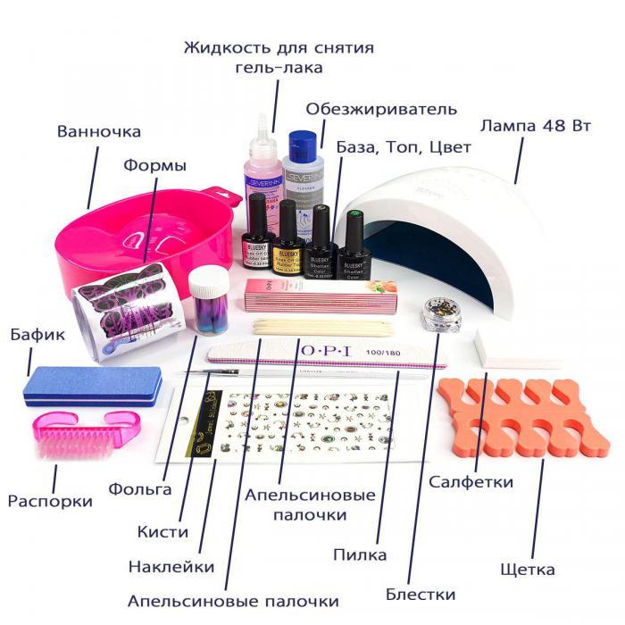 Набор для наращивания ногтей маникюра и педикюра с лампой маникюрный набор женский подарочный для женщин - фото 3 - id-p215913374
