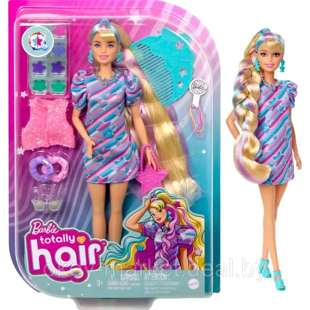 Кукла Barbie Роскошные волосы HCM88 - фото 8 - id-p70911145