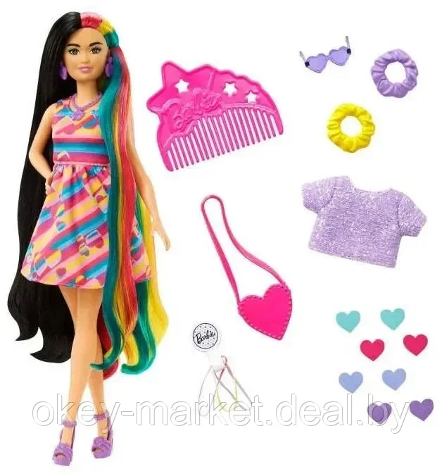 Кукла Barbie Totally Hair Stars HCM90 - фото 4 - id-p184818250