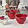 IKEA/  ВИСПАД  набор мисок для взбивания,2 штуки, красный, фото 2