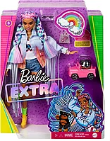 Кукла Barbie Экстра c радужными волосами GRN29