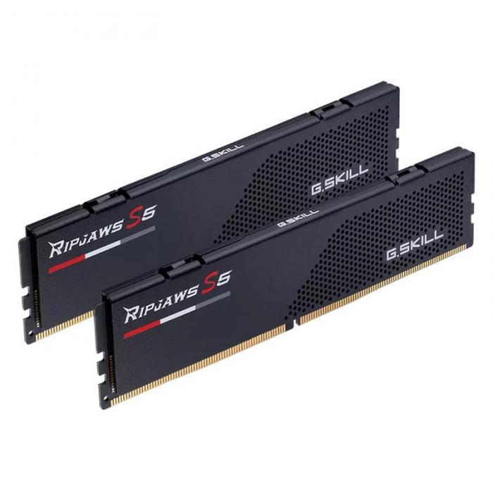 Модуль памяти G.Skill Ripjaws S5 DDR5 6000MHz PC-48000 CL30 - 64Gb Kit (2x32GB) F5-6000J3040G32GX2-RS5K - фото 1 - id-p215947446