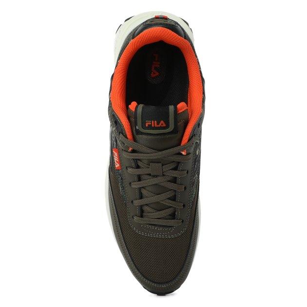 Кроссовки мужские Fila RENNO Men's sport shoes хаки/камо/оранжевый - фото 4 - id-p203537614