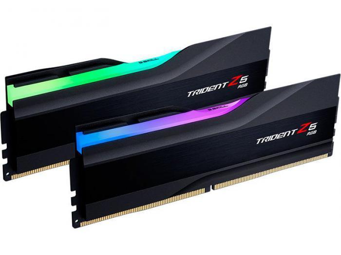 Модуль памяти G.Skill Trident Z5 RGB DDR5 7600MHz PC5-60800 CL36 - 32Gb Kit (2x16GB) F5-7600J3646G16GX2-TZ5RK - фото 1 - id-p215947458