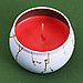 Новогодняя свеча в железной банке «Shine bright», аромат бабл гам, диам. 6 см, фото 3