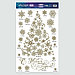 Наклейки виниловые с фольгированием «Зимняя ёлка», 30 × 50 см, фото 5