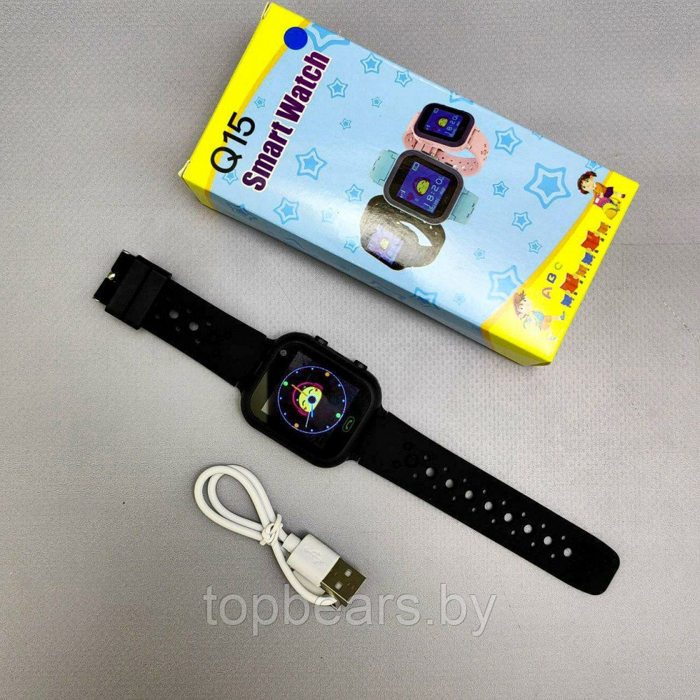 Детские умные часы Smart Baby Watch Q15 Черный - фото 3 - id-p215963735