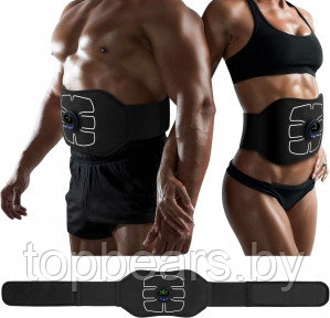 Массажер электрический миостимулятор живота EMS Abdominal Toning Belt для мужчин и женщин (8 режимов, 19 - фото 1 - id-p215963739