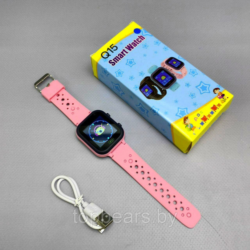 Детские умные часы Smart Baby Watch Q15 Голубой - фото 9 - id-p215963755