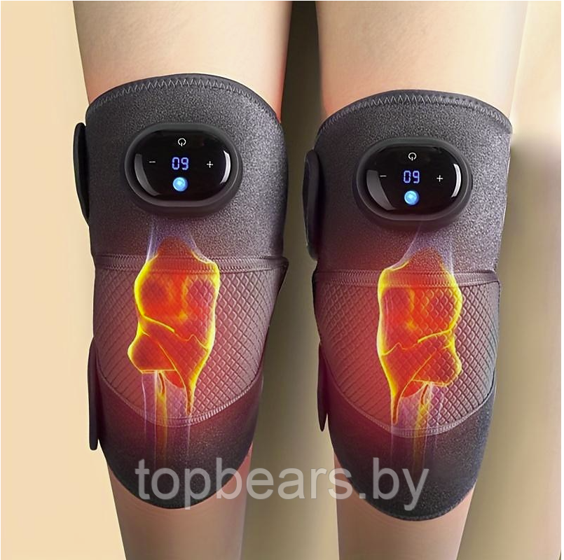 Физиотерапевтический электрический массажер для суставов с подогревом Fever knee massager D102 (колено, - фото 3 - id-p215963757