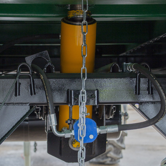 Полуприцеп самосвальный тракторный с надставными сетчатыми бортами ПСТ-9 - фото 2 - id-p215964411