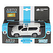 Машина АВТОПАНОРАМА Land Cruiser Prado, белый, 1/42, инерция, откр. двери, в/к 17,5*12,5*6,5 см, фото 2