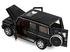 Машина АВТОПАНОРАМА Mercedes-Benz G350d, черный, 1/32, свет, звук, инерция, в/к 18*9*13,5 см, фото 2