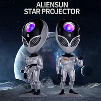 Галактический ночник ALIENSUN STAR PROJECTOR в виде пришельца