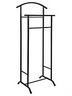 Вешалка гардеробная напольная костюмная ЗМИ Стиль 3 ВНП300Ч черная штанга с перекладиной