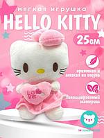 Hello kitty игрушка мягкая маленькая кошка для девочки милая хеллоу китти плюшевый котенок 25 см