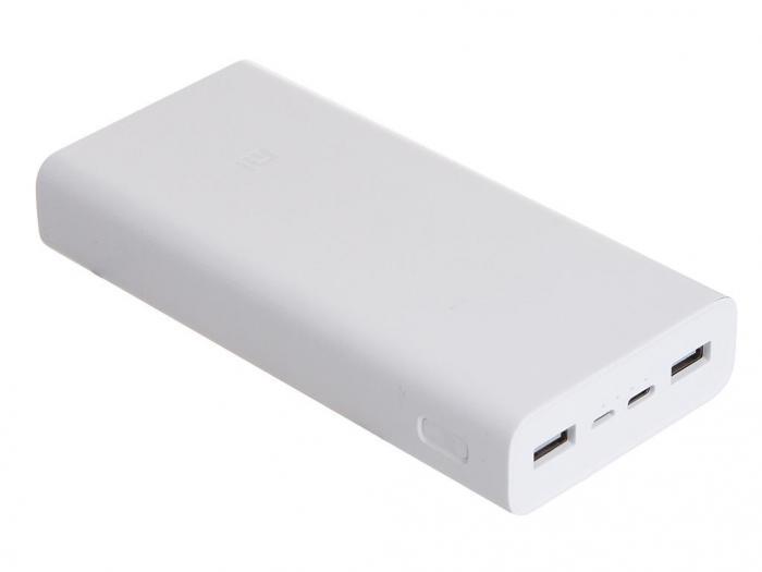 Внешний аккумулятор Xiaomi Power Bank 3 Type-C 20000mAh белый пауэрбанк для телефона - фото 1 - id-p215923334