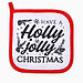 Прихватка "Holly jolly" 17х17 100% п/э,ватин 250г/м2, фото 2