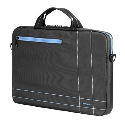 Сумка-чехол кейс портфель для ноутбука 15.6 Continent CC-201 серый синий - фото 1 - id-p215925440