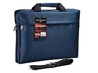 Сумка-чехол кейс для ноутбука 15.6 ExeGate Start S15 синяя с плечевым ремнем мужская деловая документов