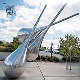 Садово- парковая скульптура "Drops" из нержавеющей стали, фото 5