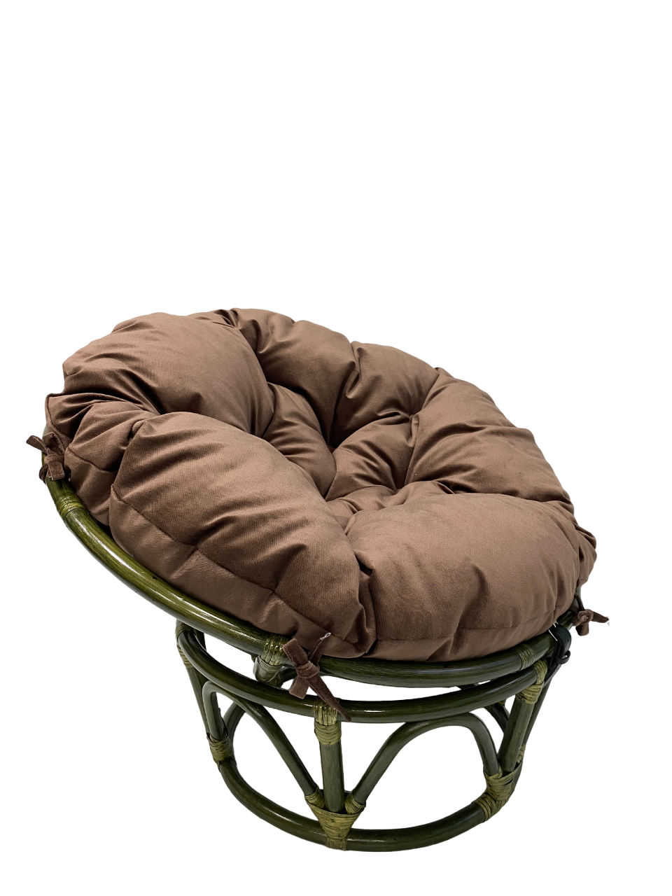 Кресло папасан - мини 23/01Е, (d=85) с коричневой подушкой - фото 5 - id-p188365059