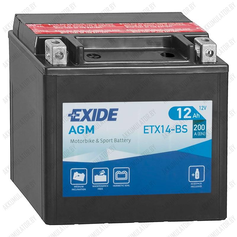 Exide AGM ETX14-BS - фото 1 - id-p137644205