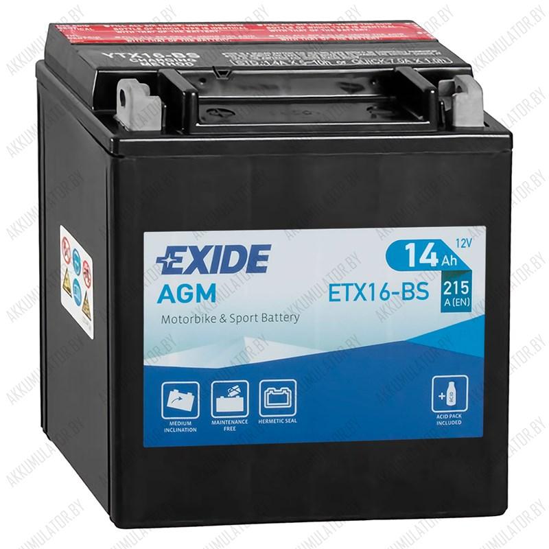 Exide AGM ETX16-BS - фото 1 - id-p137644208