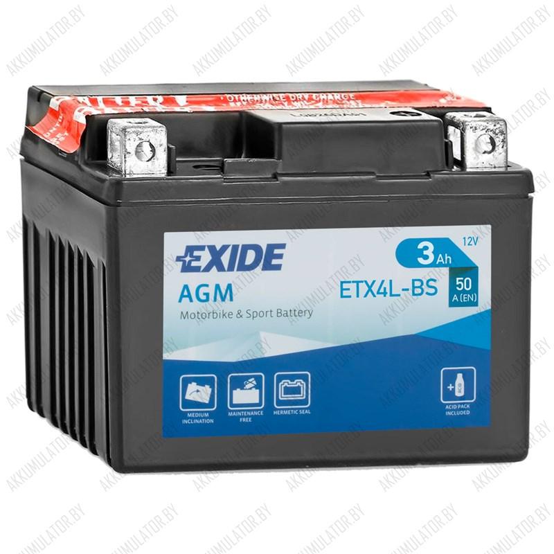 Exide AGM ETX4L-BS - фото 1 - id-p137644212