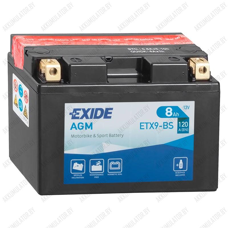 Exide AGM ETX9-BS - фото 1 - id-p137644216