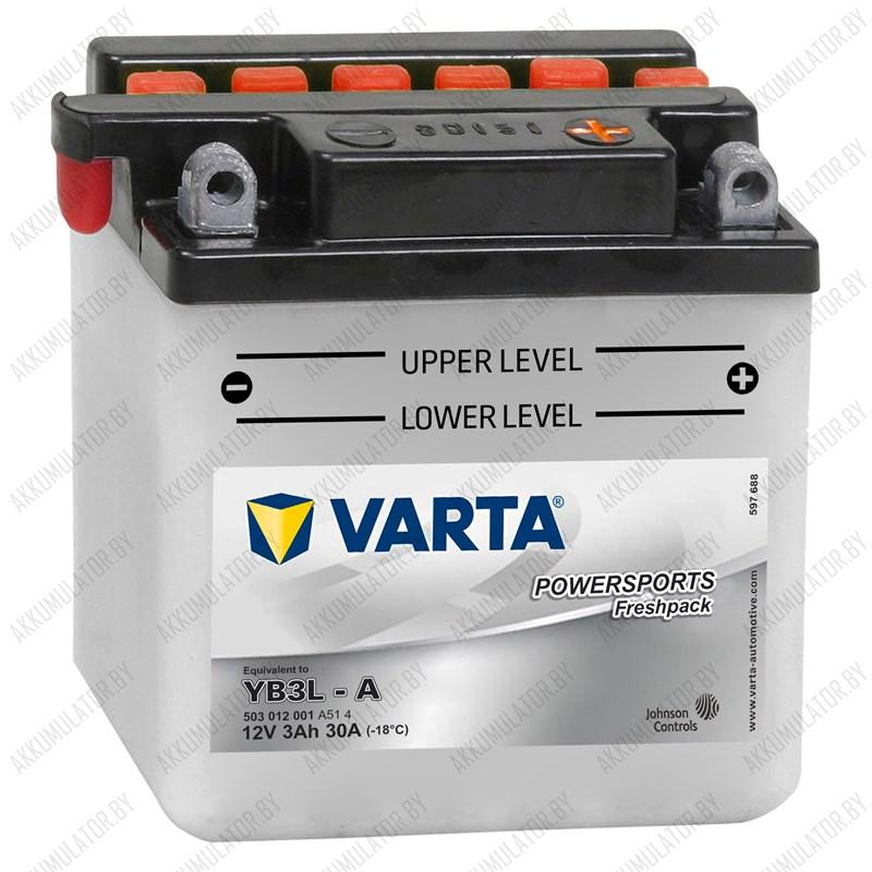 Varta Powersports Freshpack YB3L-A