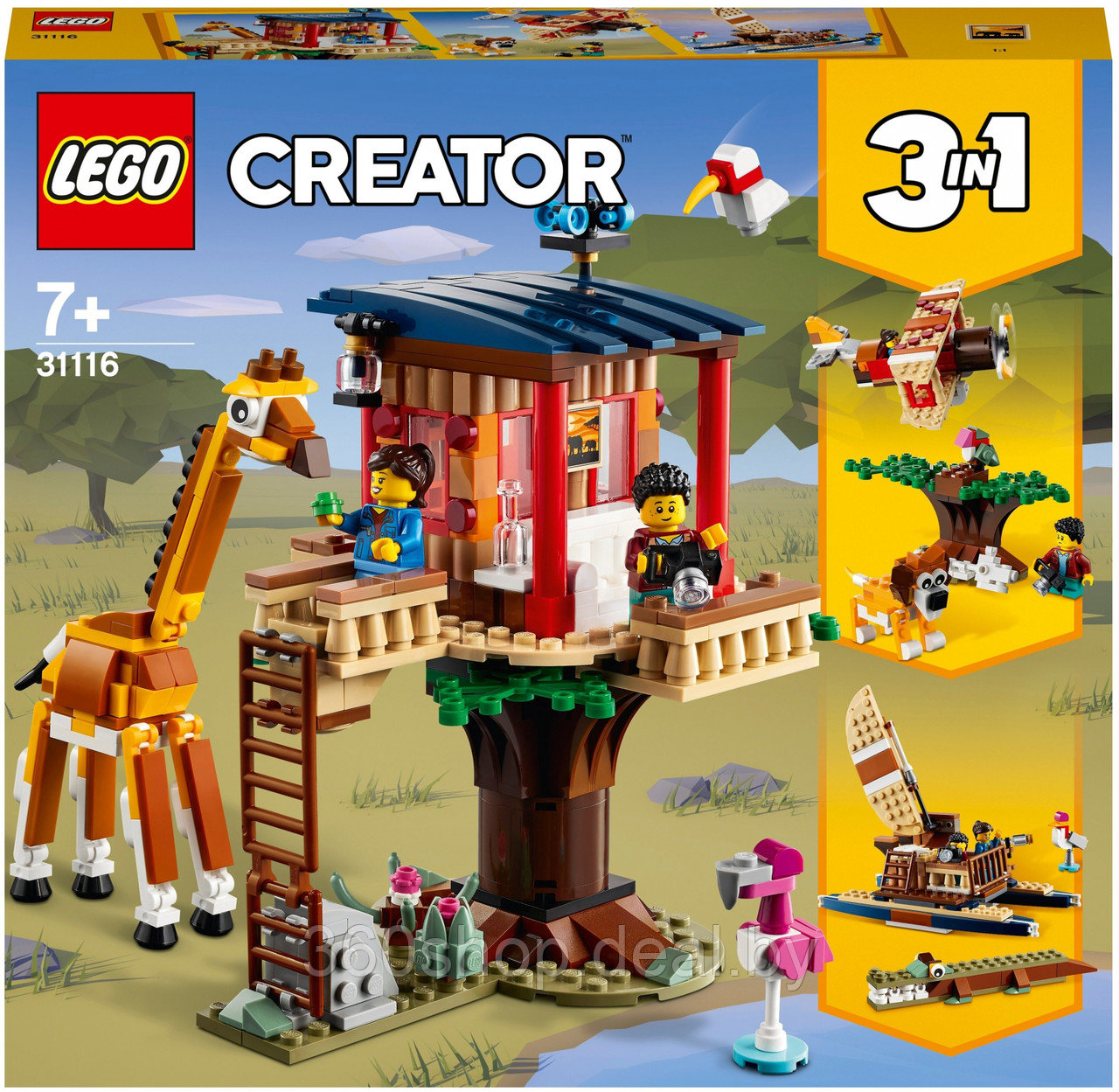 Конструктор LEGO Creator 31116 Домик на дереве для сафари - фото 1 - id-p213180626