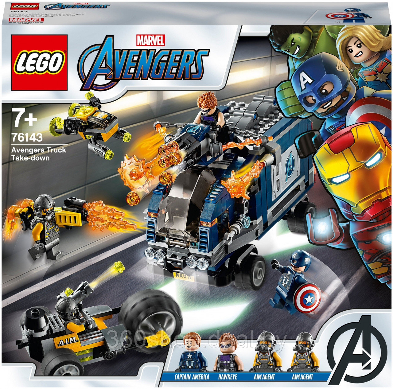 Конструктор LEGO Lego Marvel Super Heroes 76143 Мстители: Нападение на грузовик - фото 1 - id-p213180706