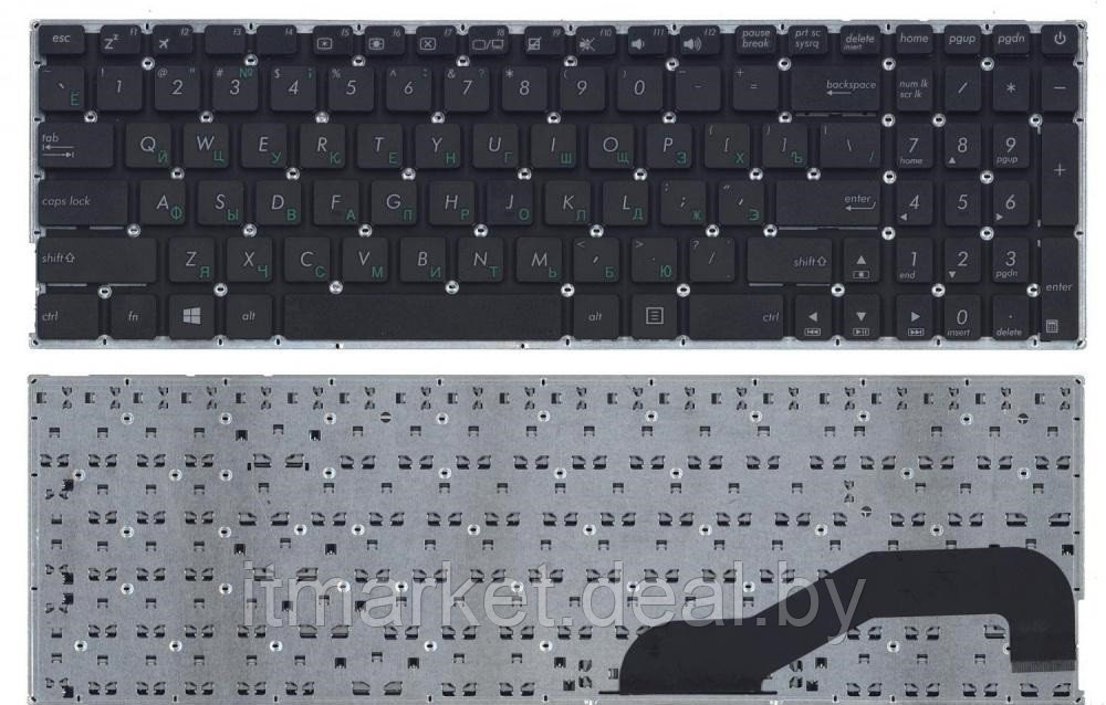 Клавиатура для ноутбука Asus X540 X540L X540LA X540CA X540SA черная (016916) - фото 1 - id-p215979677