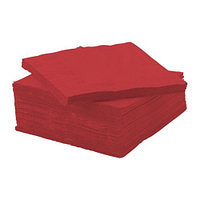 IKEA/ ФАНТАСТИСК салфетка бумажная, 24x24 см, красный 50шт