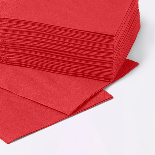 IKEA/ ФАНТАСТИСК салфетка бумажная, 24x24 см, красный 50шт - фото 2 - id-p215979914